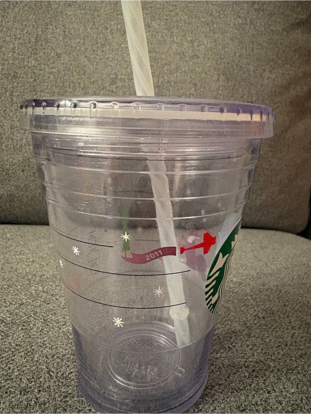 Starbucks Clear Plastic Tumbler 2011
